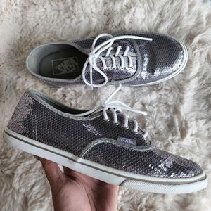 Vans Silver Sequins